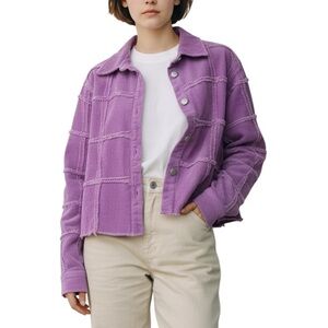 Stoosh Washed Corduroy Jacket Lavender